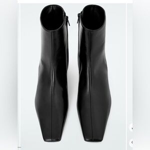 COS Sleek Black Ankle Booties